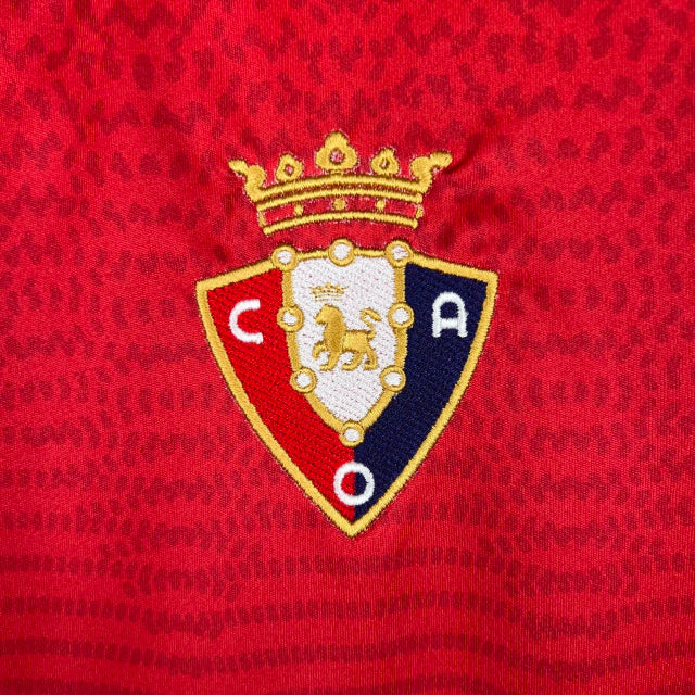 Camisa Osasuna I 23/24 - Torcedor Adidas Masculina - Vermelha com detalhes em azul e branco
