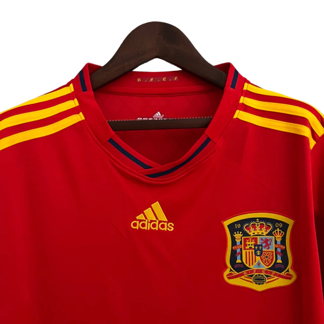 Camisa Retrô Seleção da Espanha 2010 - Adidas Masculina - Vermelha