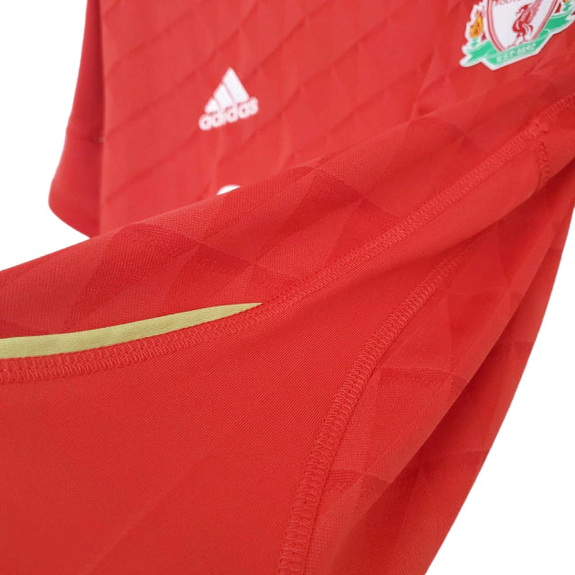 Camisa Retrô Liverpool I 2010/2011 - Masculina Adidas - Vermelha com detalhes em branco