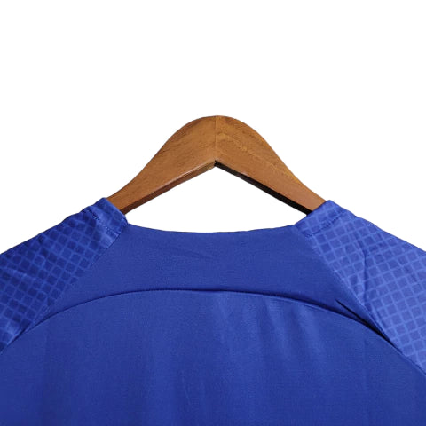 Camisa Barcelona Treino 23/24 - Regata - Torcedor Nike Masculina - Azul