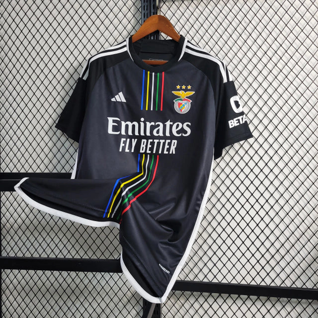 Camisa Benfica 23/24 - Torcedor Adidas Masculina - Preta