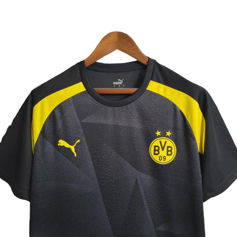 Camisa Borussia Dortmund 23/24 - Torcedor Puma Masculina - Preta
