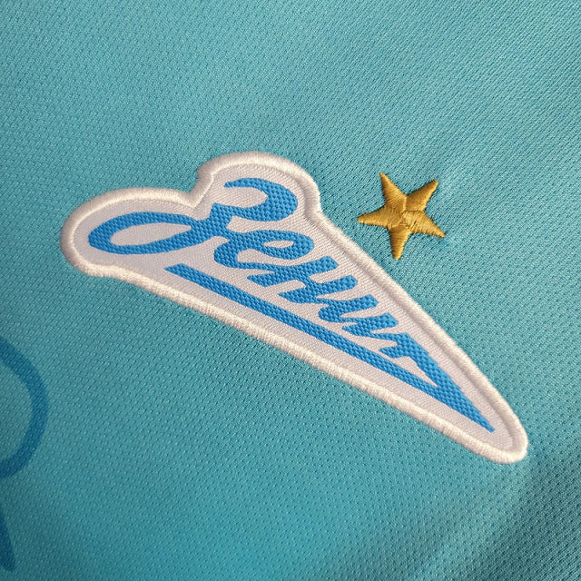 Camisa Zenit I 23/24 - Torcedor Joma Masculina - Azul com detalhes em branco
