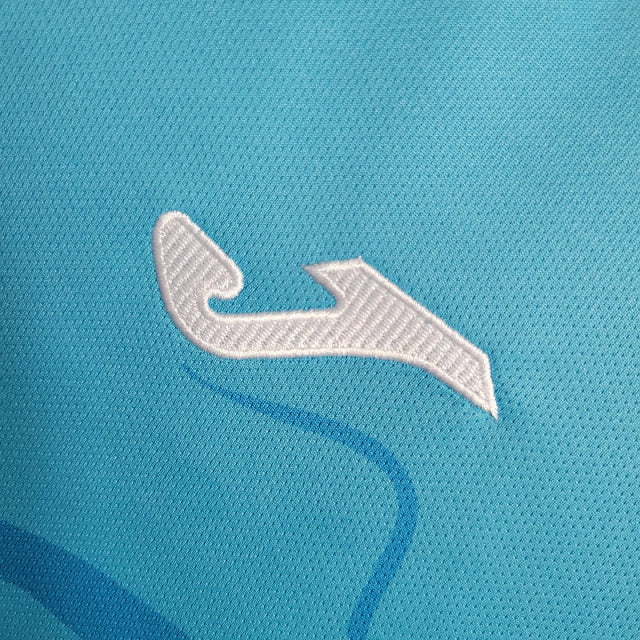 Camisa Zenit I 23/24 - Torcedor Joma Masculina - Azul com detalhes em branco