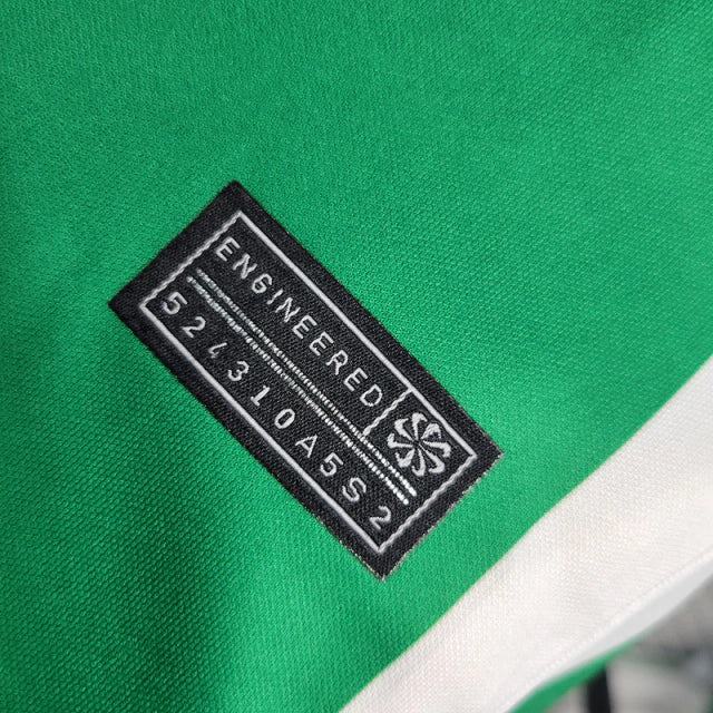 Camisa Atlético Nacional I 23/24 - Torcedor Nike Masculina - Branco com verde em detalhes em preto