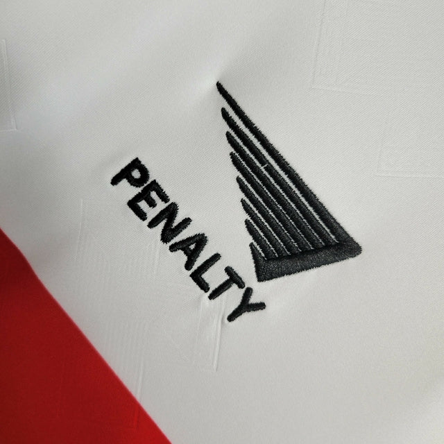Camisa Retrô São Paulo I 1993/1994 - Masculina Penalty - Branca com detalhes em vermelho e preto