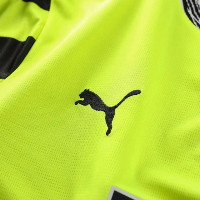 Camisa Borussia Dortmund Edição especial de Aniversário 24/25 - Torcedor Puma Masculina - Amarela neon com detalhes em preto