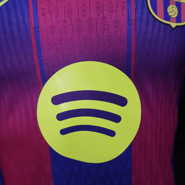 Camisa Barcelona I 25/26 - Jogador Nike Masculina - Azul e vermelha