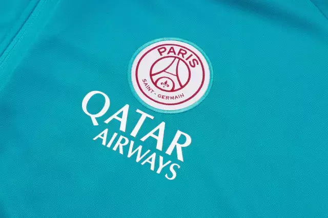 Conjunto Paris Saint German Treino 24/25 - Masculino Nike - Azul e preto com detalhes em vermelho