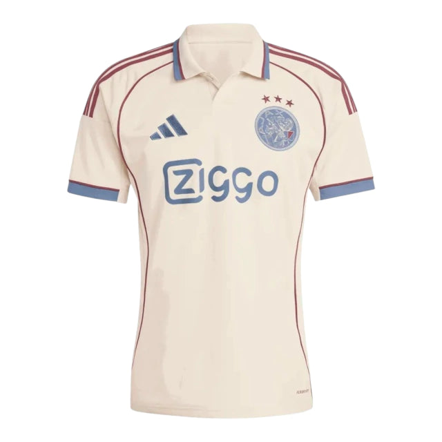 Camisa Ajax III 25/26 - Torcedor Adidas Masculina - Bege e azul