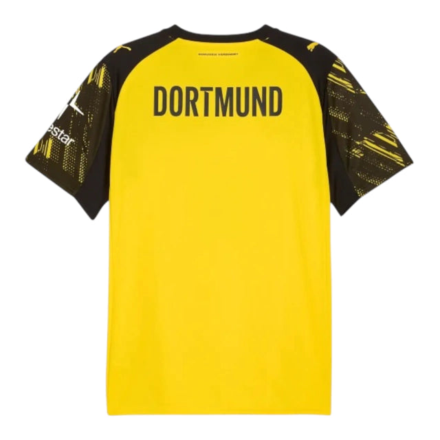 Camisa Borussia Dortmund I 25/26 - Torcedor Puma Masculina - Amarela com detalhes em preto