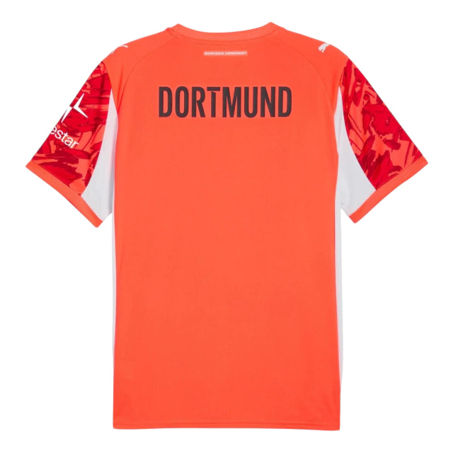 Camisa Borussia Dortmund Goleiro II 25/26 - Torcedor Puma Masculina - Laranja e vermelha
