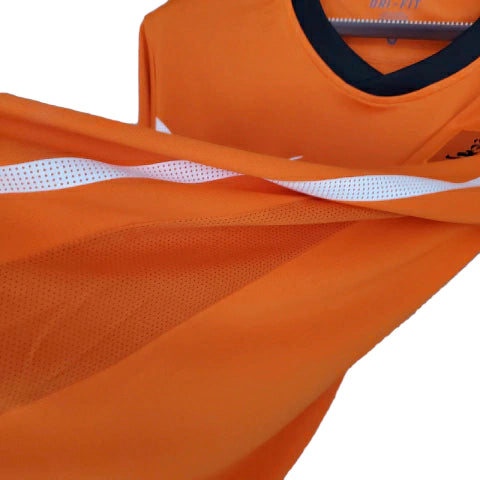 Camisa Retrô Seleção da Holanda I 2010 - Nike Masculina - Laranja