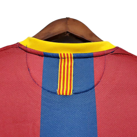 Camisa Barcelona Retrô 2010/2011 Azul e Grená - Nike
