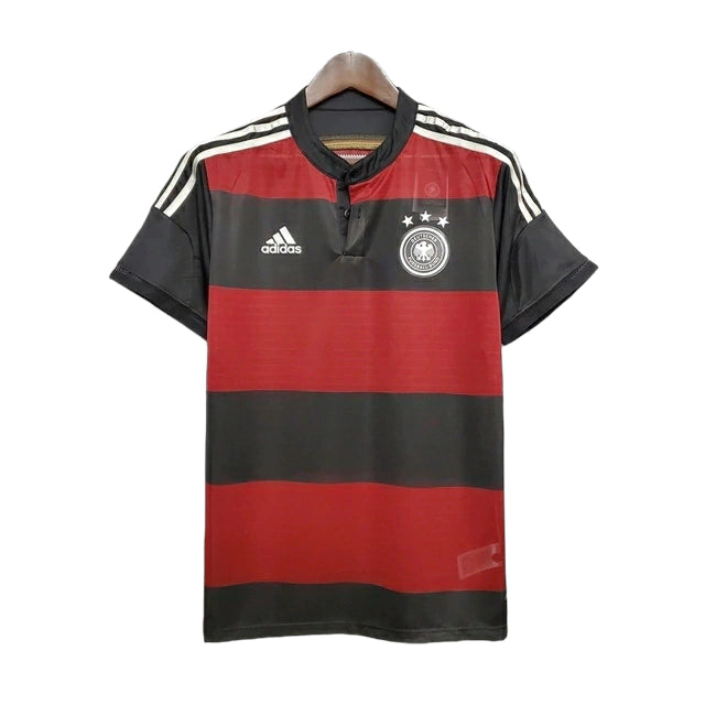 Camisa Retrô Seleção da Alemanha II 2014 - Masculina Adidas - Preta e vermelha