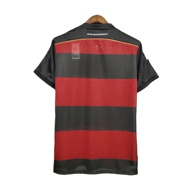 Camisa Retrô Seleção da Alemanha II 2014 - Masculina Adidas - Preta e vermelha