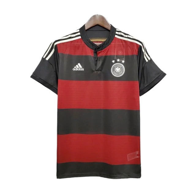 Camisa Retrô Seleção da Alemanha II 2014 - Masculina Adidas - Preta e vermelha