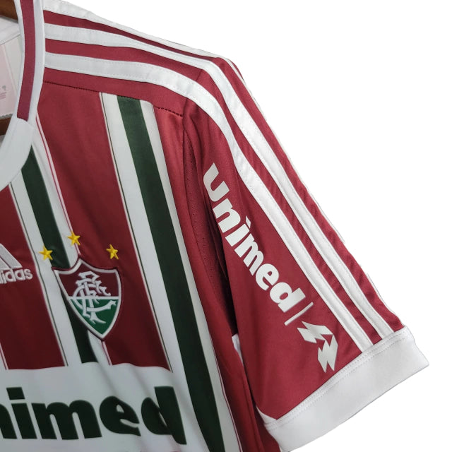 Camisa Fluminense I 2012 Adidas Retrô Masculina - Tricolor Unimed