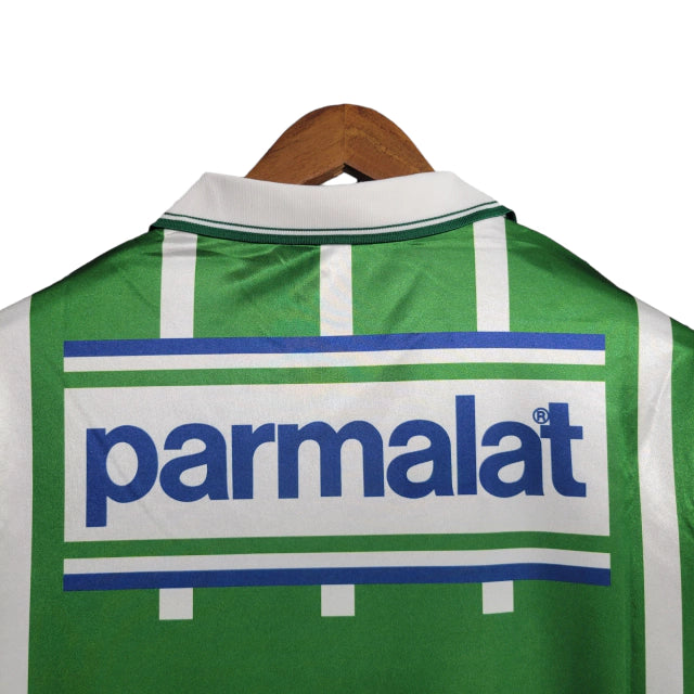 Camisa Retrô Palmeiras I 1993 - Masculina Foward - Verde com listras em branco