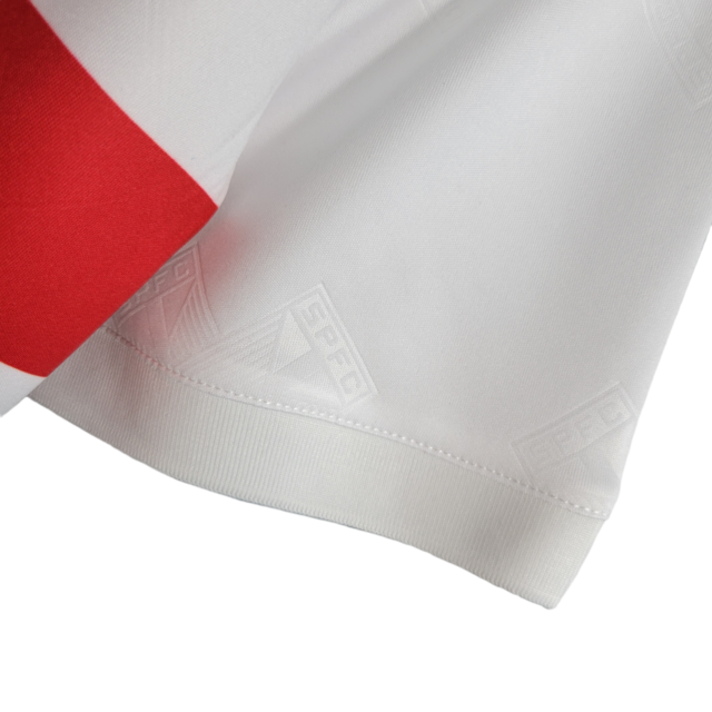 Camisa Retrô São Paulo I 1993/1994 - Masculina Penalty - Branca com detalhes em vermelho e preto