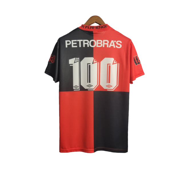 Camisa Retrô Flamengo II 1994 - Umbro Masculina - Vermelha e preta