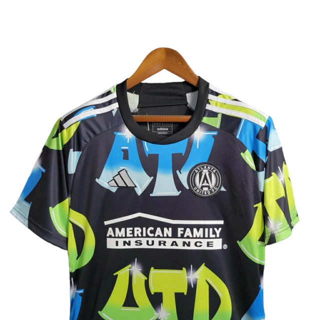 Camisa Atlanta United III 23/24 - Torcedor Adidas Masculina - Preta com detalhes em grafite