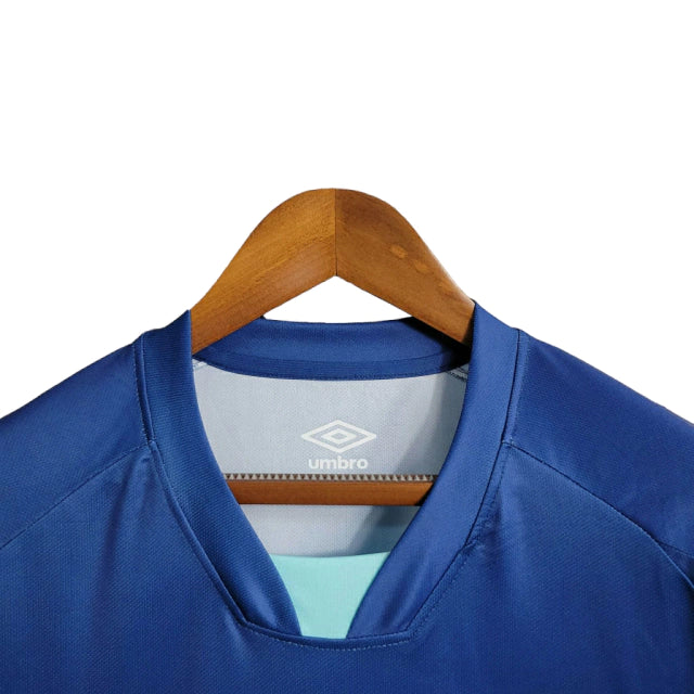 Camisa West Ham III 23/24 - Torcedor Umbro Masculina - Azul com detalhes em Verde