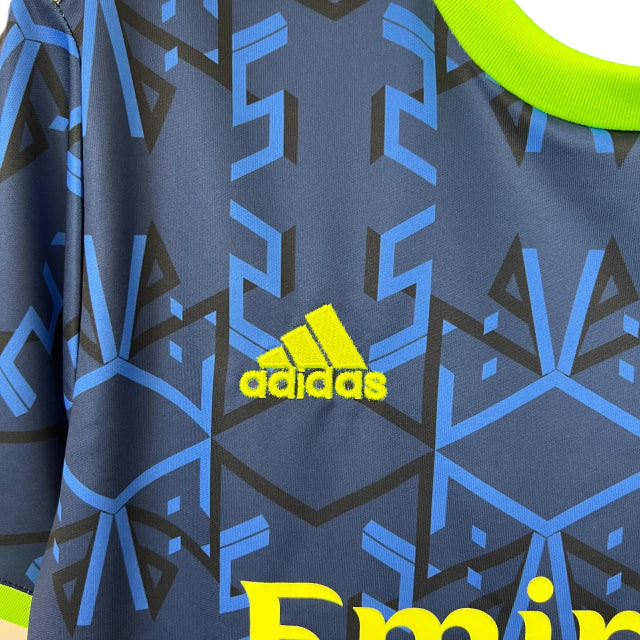 Camisa Arsenal Treino 23/24 - Torcedor Adidas Masculina - Azul com detalhes em amarelo e verde