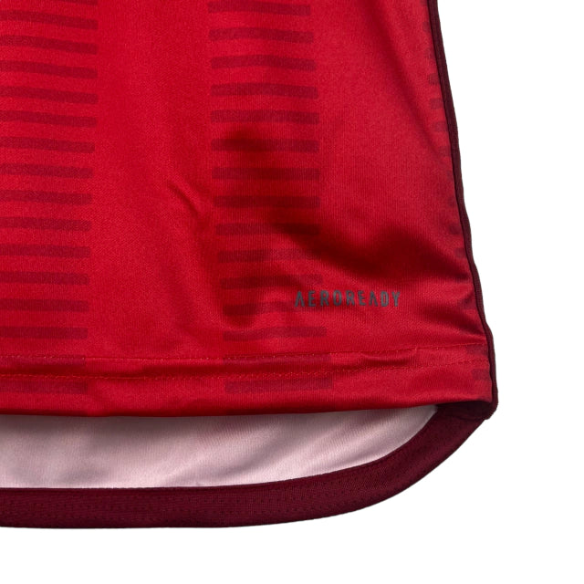Camisa Osasuna I 23/24 - Torcedor Adidas Masculina - Vermelha com detalhes em azul e branco