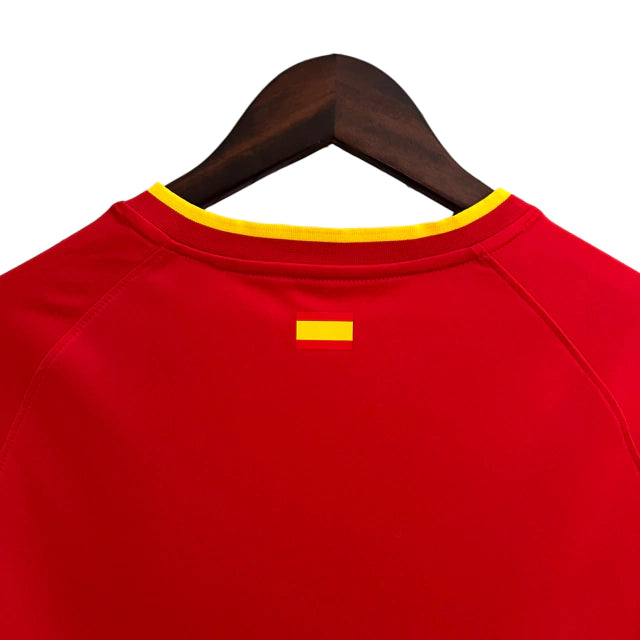 Camisa Getafe 23/24 II Torcedor Joma Masculina - Vermelha com detalhes em amarelo