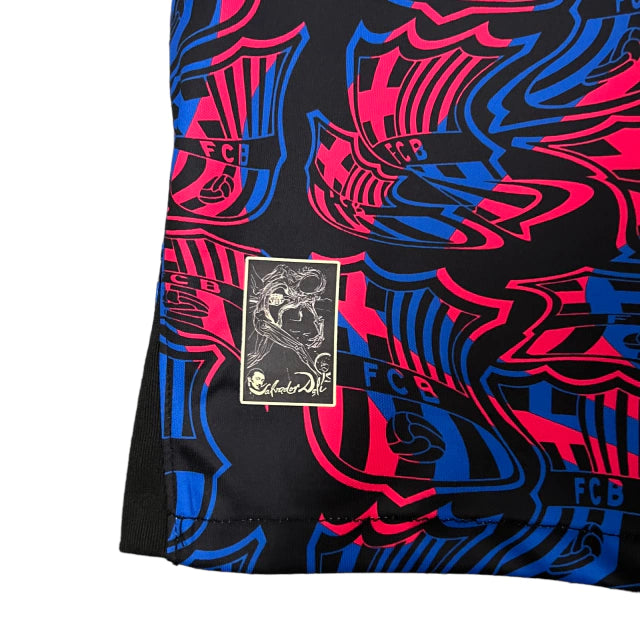 Camisa Barcelona Edição Especial 23/24 - Torcedor Nike Masculina - Preta com detalhes em azul e grená