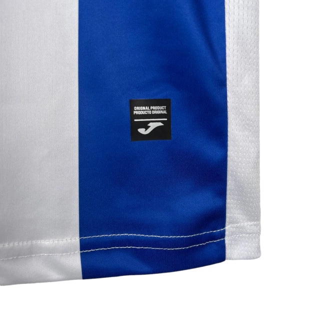 Camisa Leganés I 23/24 - Torcedor Joma Masculina - Branca com detalhes em azul