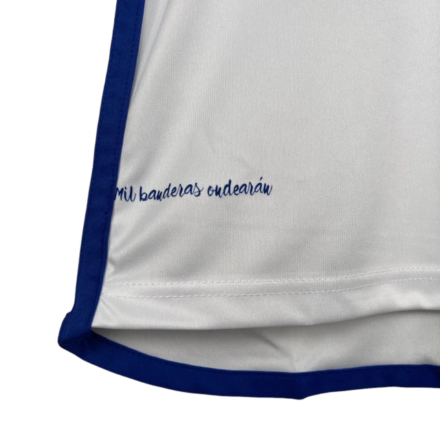 Camisa Zaragoza I 23/24 - Torcedor Adidas Masculina - Branco com detalhes em azul