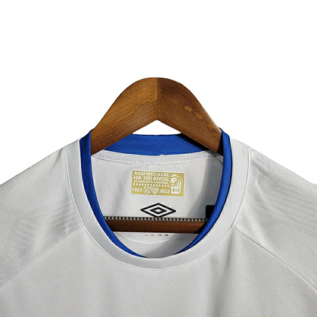 Camisa Avaí II 23/24 - Torcedor Umbro Masculina - Branca com detalhes em azul