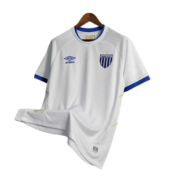 Camisa Avaí II 23/24 - Torcedor Umbro Masculina - Branca com detalhes em azul