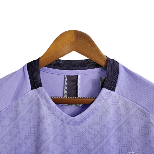 Camisa Al-Nassr II 23/24 - Torcedor Dunes Masculina - Roxa com detalhes em branco