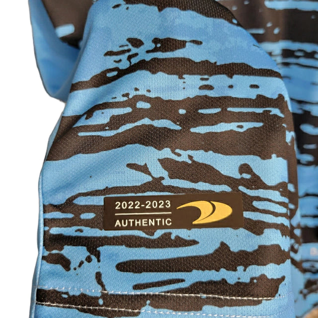 Camisa Al-Nassr Treino 23/24 - Torcedor Dunes Masculina - Azul com detalhes em preto