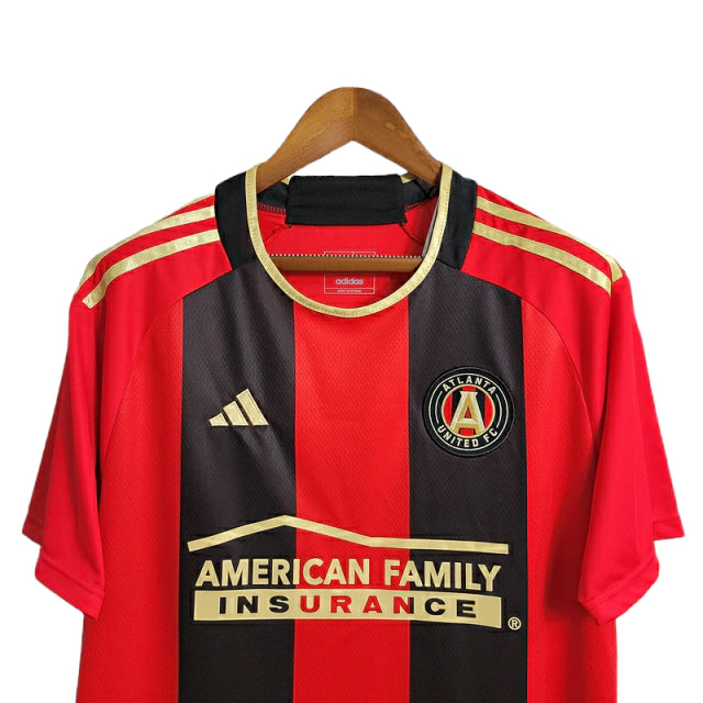 Camisa Atlanta United II 23/24 - Torcedor Adidas Masculina - Vermelha com detalhes preto e dourado