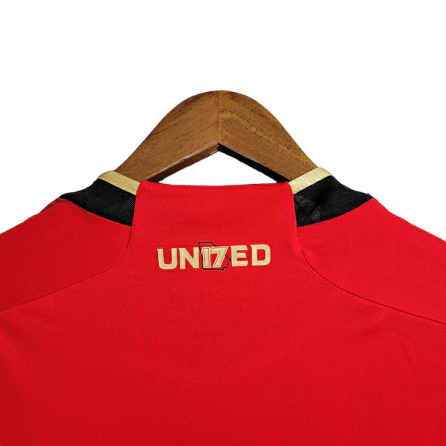 Camisa Atlanta United II 23/24 - Torcedor Adidas Masculina - Vermelha com detalhes preto e dourado