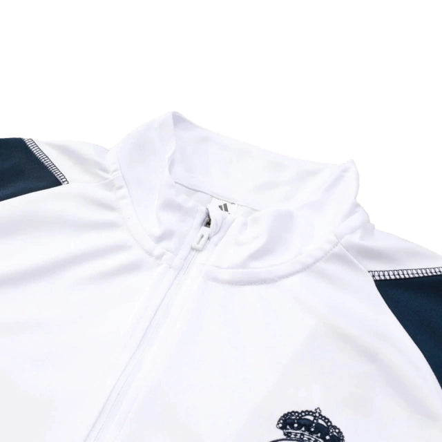 Conjunto Real Madrid 23/24 - Masculino Adidas - Branco e azul