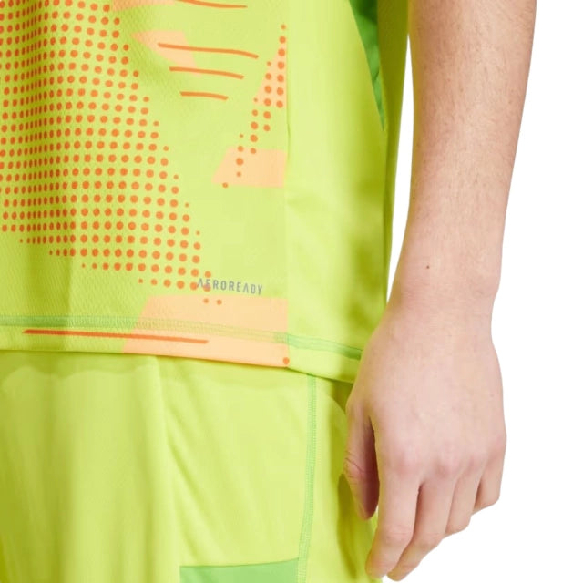 Camisa Arsenal Goleiro 24/25 - Torcedor Adidas Masculina - Verde com detalhes em laranja