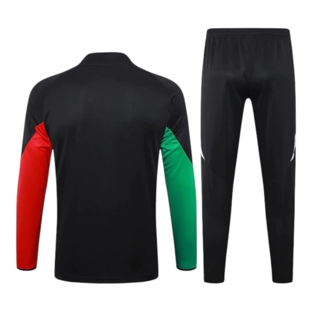 Conjunto Arsenal II 24/25 - Masculino Adidas - Preto com detalhes em vermelho e verde e branco