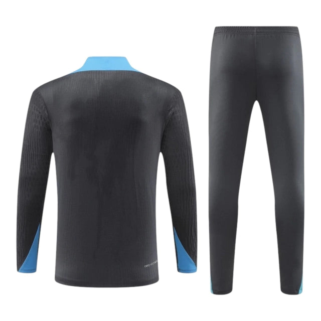 Conjunto Tottenham Treino 24/25 - Masculino Nike - Cinza com detalhes em azul