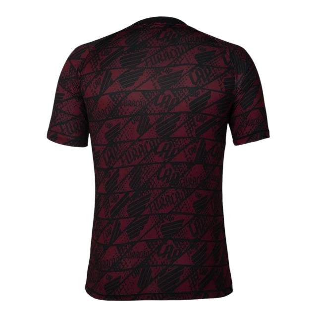 Camisa Athletico Paranaense Pré-jogo 25/26 - Torcedor Umbro Masculina - Vermelha com detalhes em preto