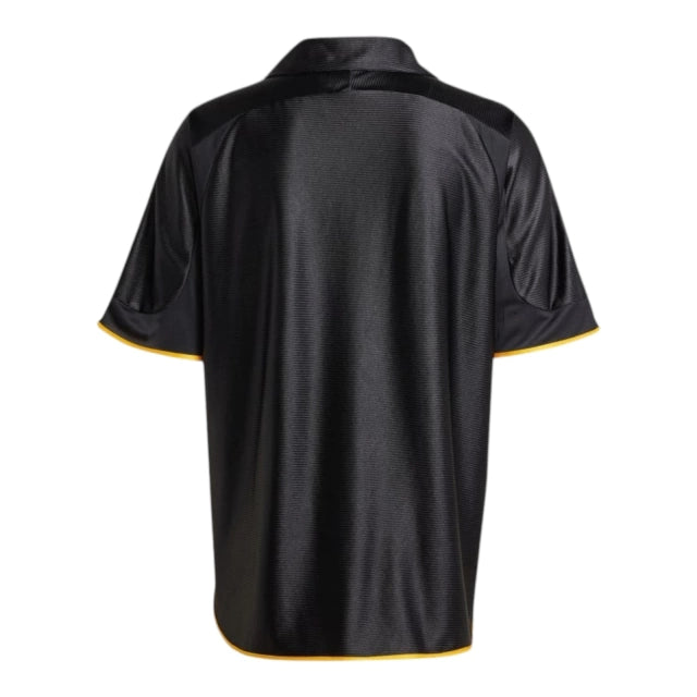 Camisa Retrô Real Madrid II 1999/00 - Masculina Adidas - Preta com detalhes em amarelo