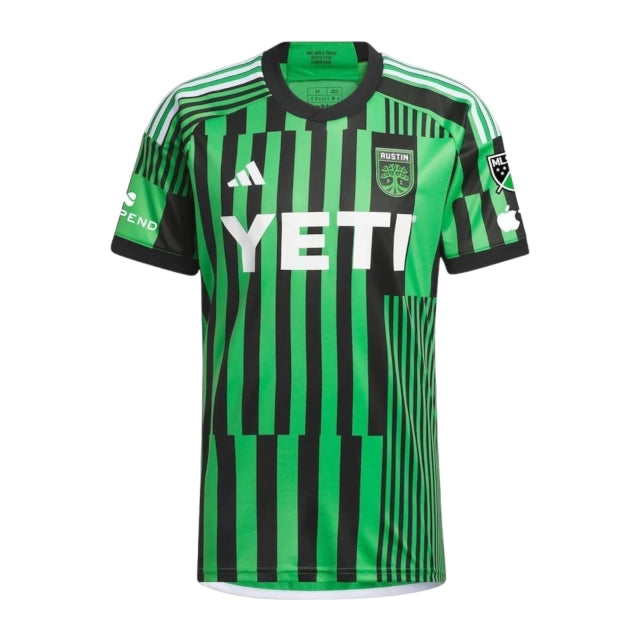 Camisa Austin I 24/25 - Torcedor Adidas Masculina - Verde com detalhes em preto e branco