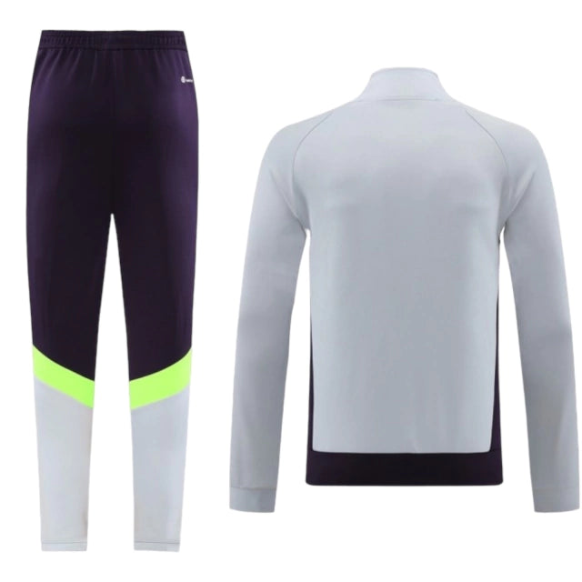 Conjunto Bayern de Munique Treino 24/25 - Masculino Adidas - Cinza com detalhes em verde