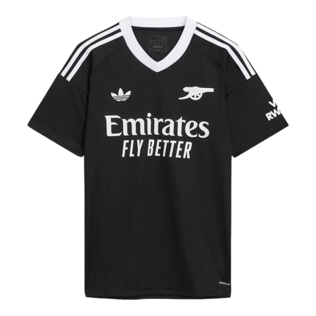 Camisa Arsenal Goleiro 24/25 - Torcedor Adidas Masculina - Preta com detalhes em branco