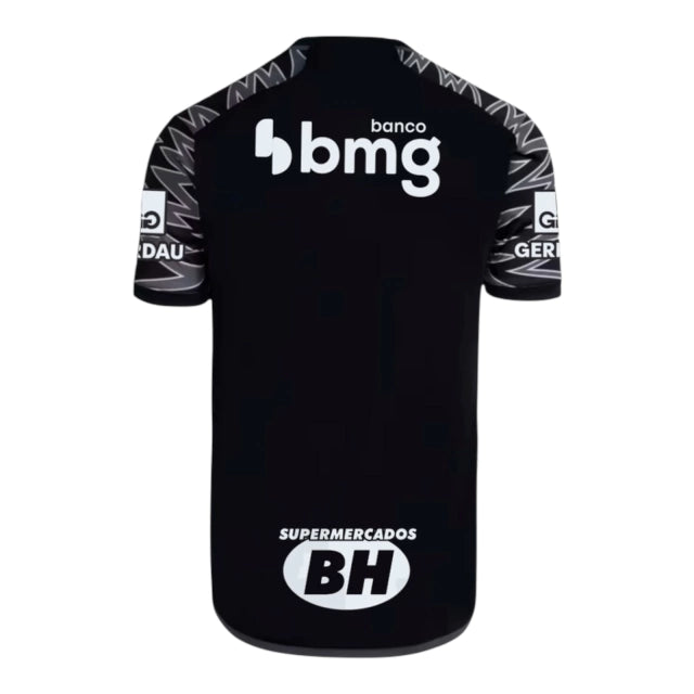 Camisa Atlético Mineiro III 24/25 - Torcedor Adidas Masculina - Preta com detalhes em cinza e Com Patrocínio