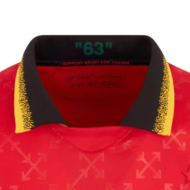 Camisa AC Milan Edição especial 25/26 - Torcedor Puma Masculina - Vermelha com detalhes em verde